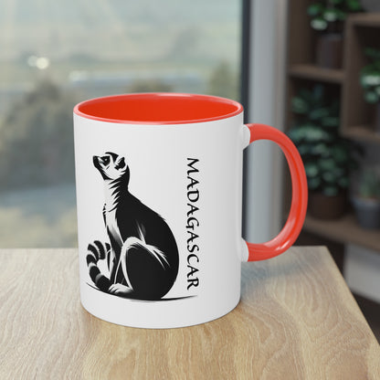 Mug "Maki de Madagascar - Bonjour Monde !" ☕🌍