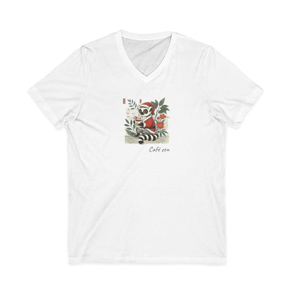T-Shirt Col V Café Zen – L’Esprit maki de Noël