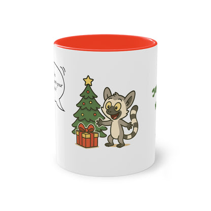 Mug de Noël – Lémurien et Sapin