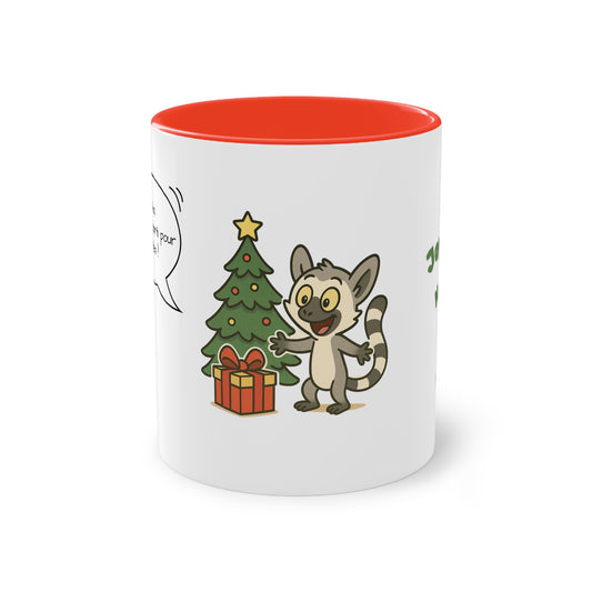 Mug de Noël – Lémurien et Sapin