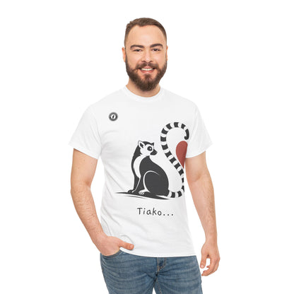 T-Shirt Lémurien “Tiako...” – Pour un Duo d’Amour Gasy