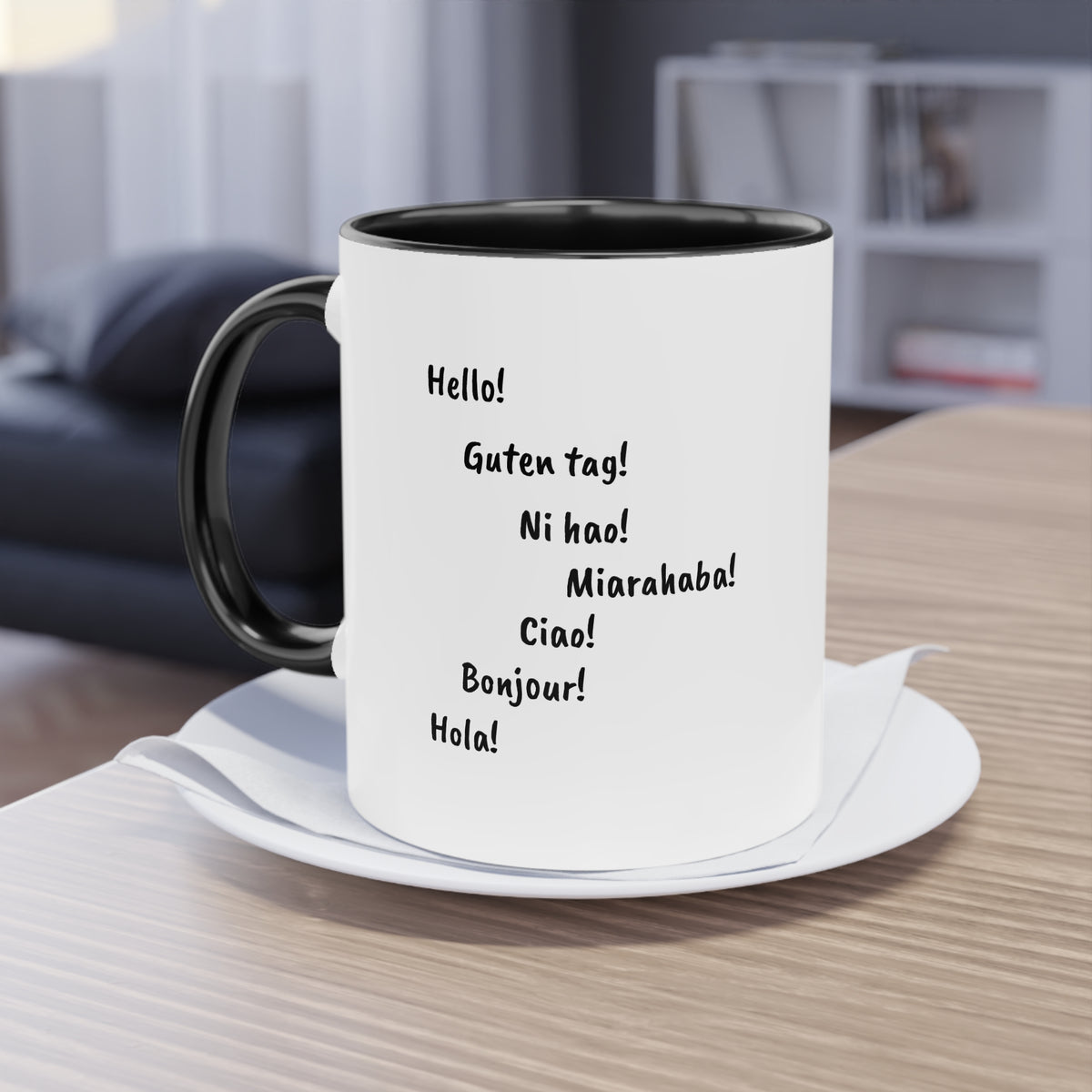 Mug "Maki de Madagascar - Bonjour Monde !" ☕🌍