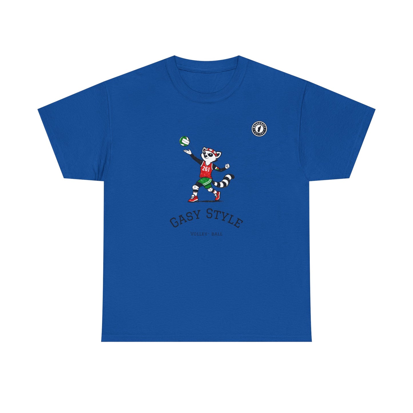 T-Shirt Gasy Style Volley Ball - Sport & Lémurien | Madacraft Culture