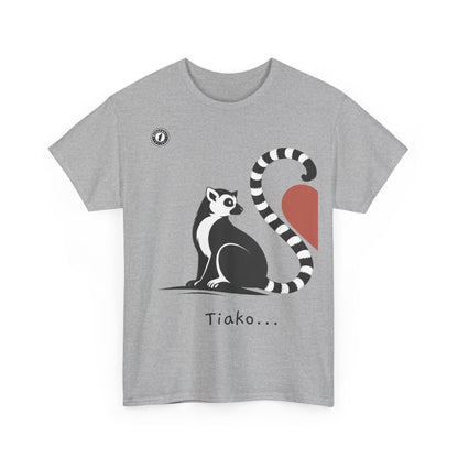 T-Shirt Lémurien “Tiako...” – Pour un Duo d’Amour Gasy