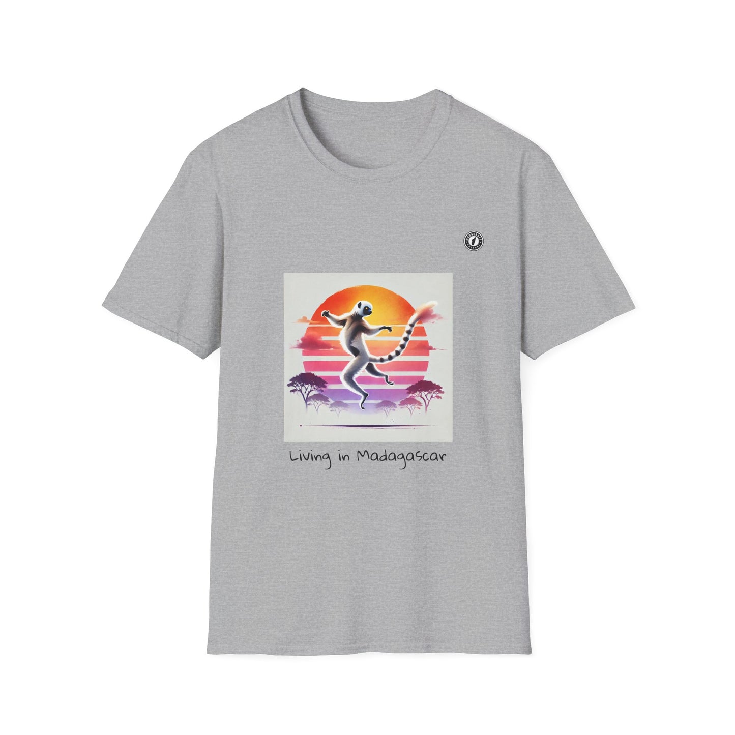 Maki Sifaka Sunset T-Shirt – The Free Spirit of Madagascar