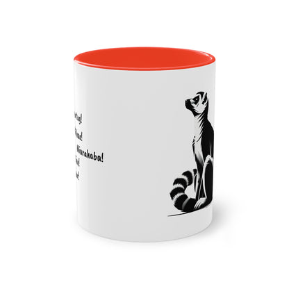 Mug "Maki de Madagascar - Bonjour Monde !" ☕🌍