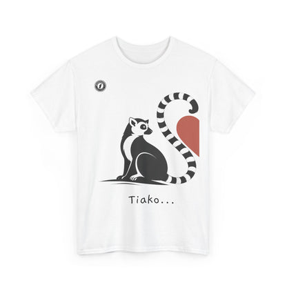 T-Shirt Lémurien “Tiako...” – Pour un Duo d’Amour Gasy