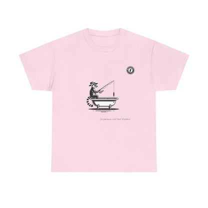 T-Shirt Lémurien Pêcheur – L’Art de la Patience 🎣- Homme
