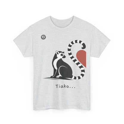 T-Shirt Lémurien “Tiako...” – Pour un Duo d’Amour Gasy