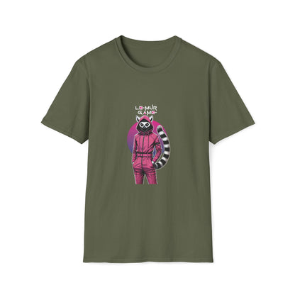 “Lemur Game - Guard Dark Edition” T-Shirt – Madagascar x Squid Game