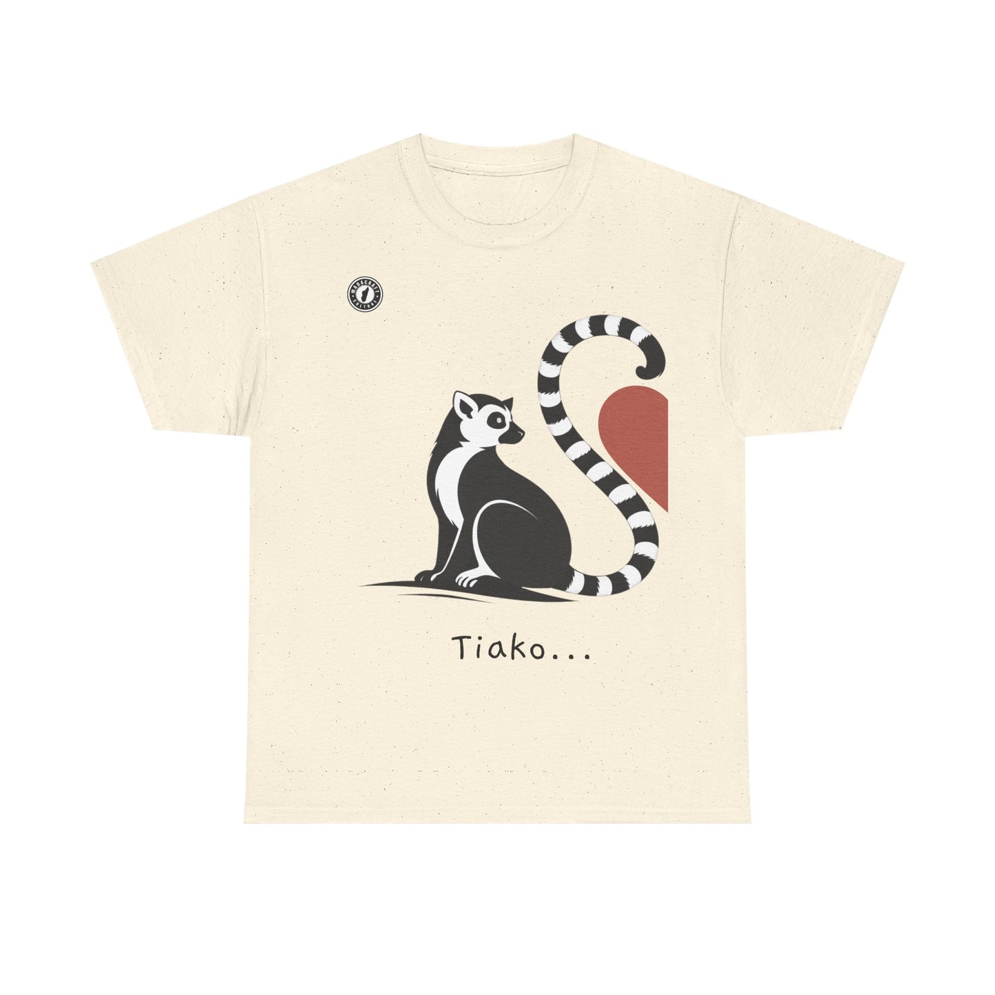 T-Shirt Lémurien “Tiako...” – Pour un Duo d’Amour Gasy