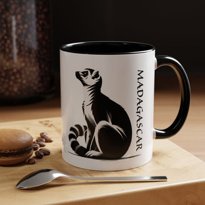 Mug "Maki de Madagascar - Bonjour Monde !" ☕🌍