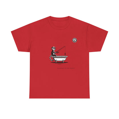 T-Shirt Lémurien Pêcheur – L’Art de la Patience 🎣- Homme