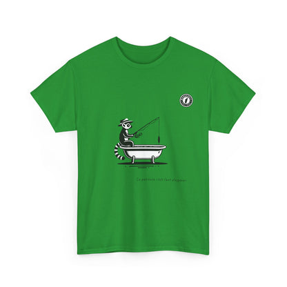 T-Shirt Lémurien Pêcheur – L’Art de la Patience 🎣- Homme