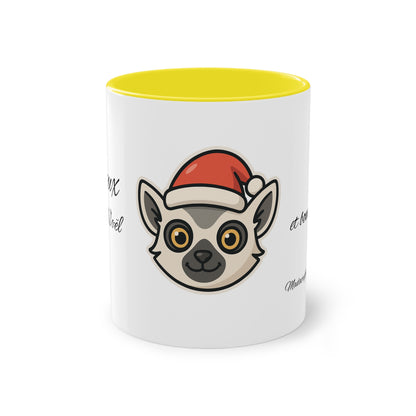 Christmas Lemur Mug – Merry Christmas &amp; Happy New Year 🎅