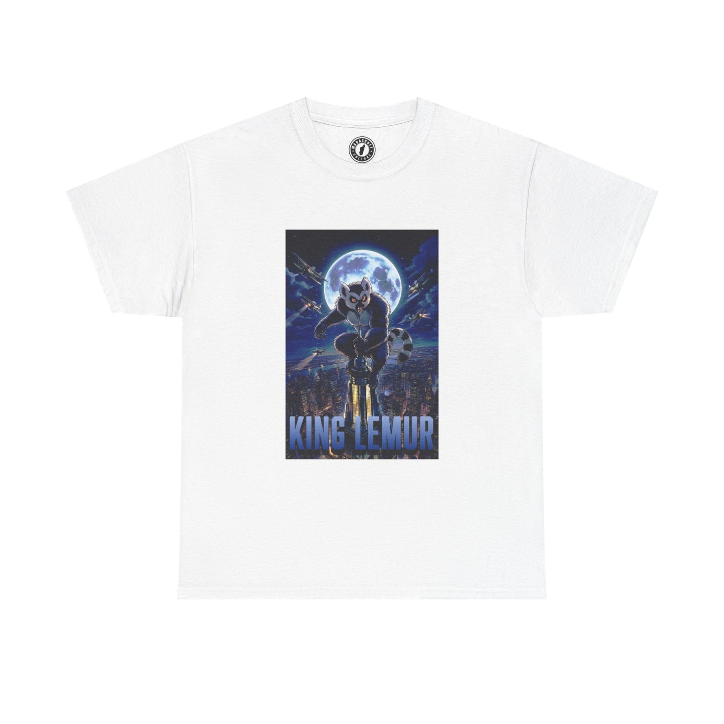 T-Shirt Maki Madagascar – King Lemur, Design Pop Culture Inspiré de l’Île Rouge