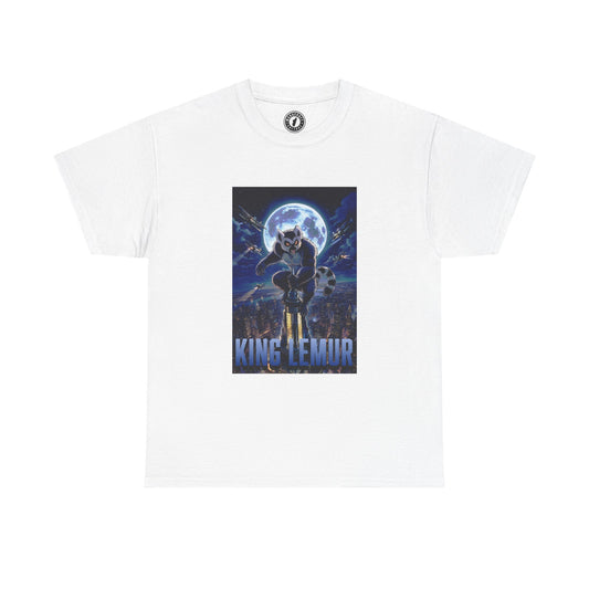 T-Shirt Maki Madagascar – King Lemur, Design Pop Culture Inspiré de l’Île Rouge