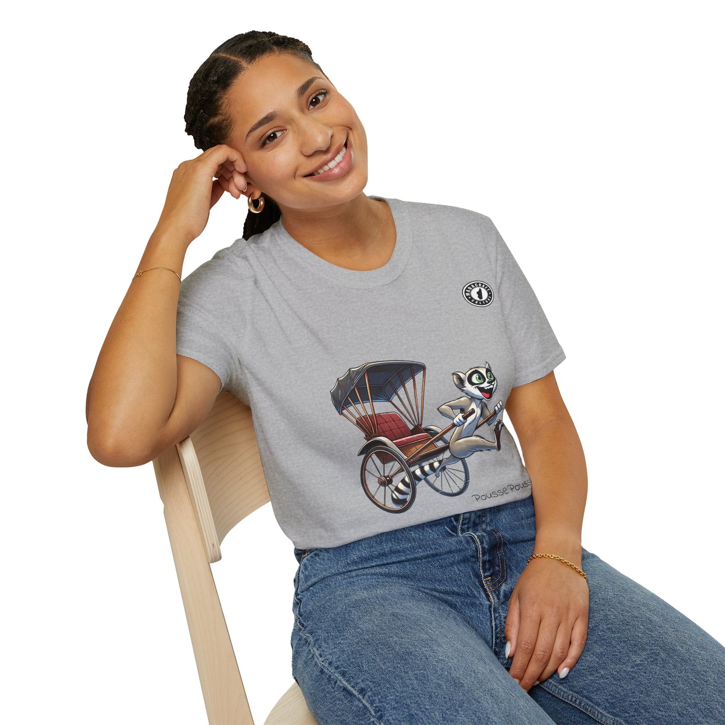 T-Shirt Maki & Pousse-Pousse – L’Âme de Madagascar