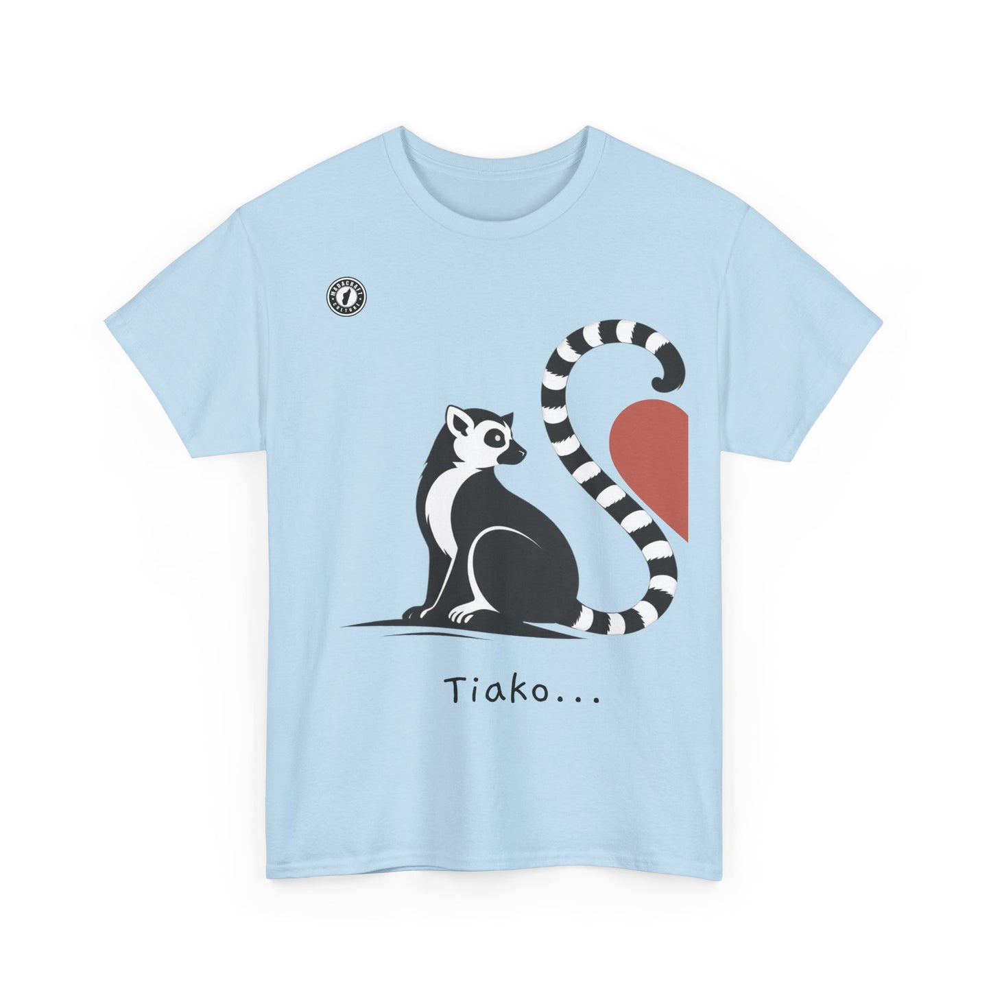 T-Shirt Lémurien “Tiako...” – Pour un Duo d’Amour Gasy