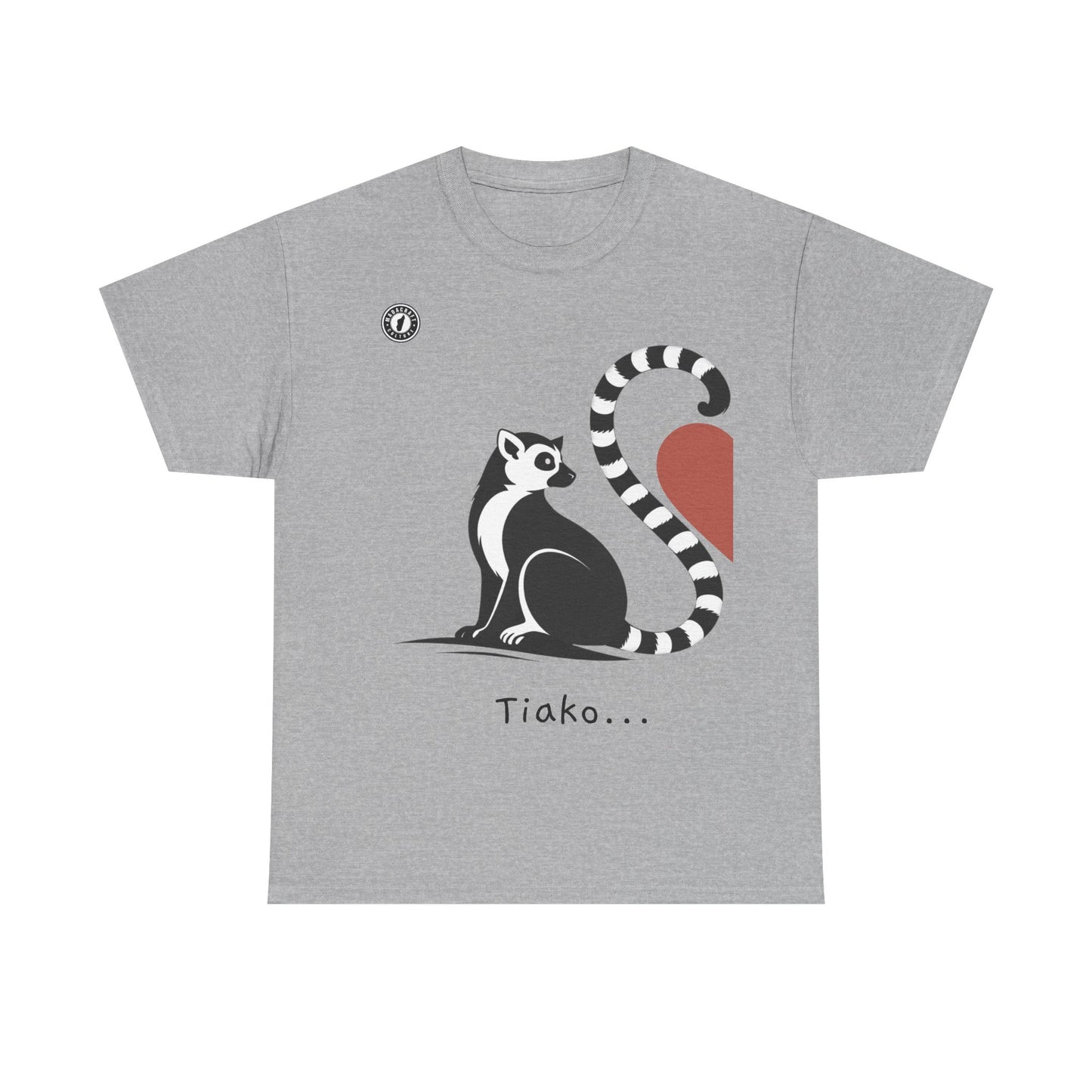 T-Shirt Lémurien “Tiako...” – Pour un Duo d’Amour Gasy