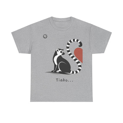 T-Shirt Lémurien “Tiako...” – Pour un Duo d’Amour Gasy