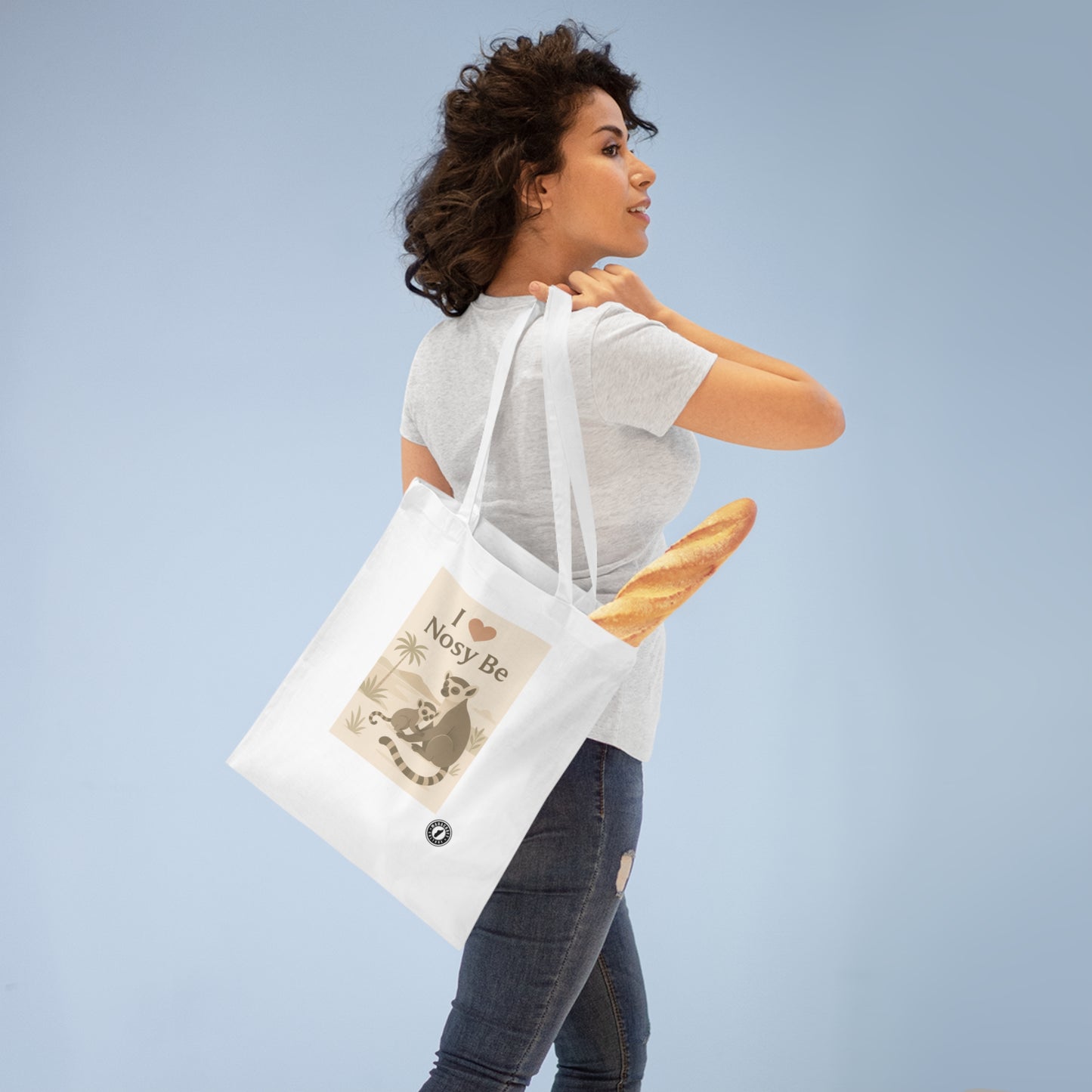 Totebag I Love Nosy Be – Lémurien | Madacraft Culture