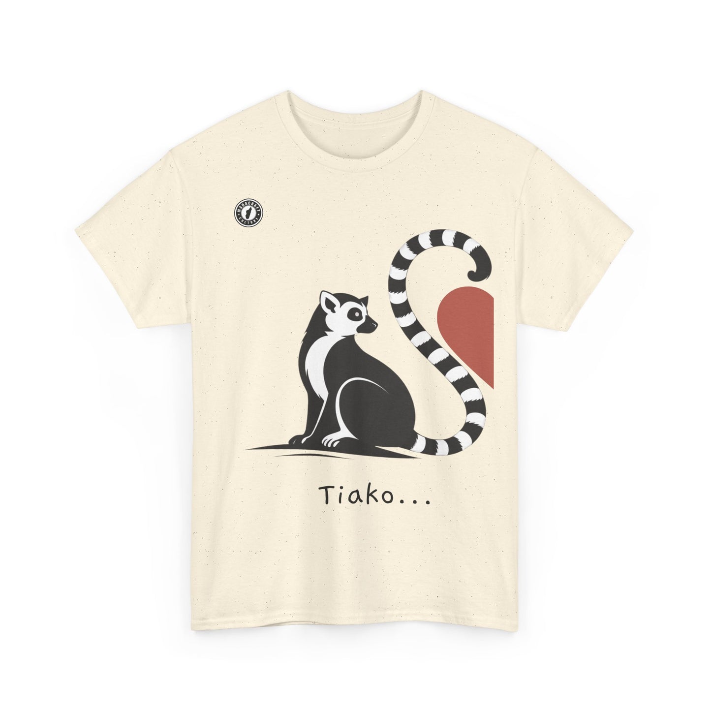 T-Shirt Lémurien “Tiako...” – Pour un Duo d’Amour Gasy