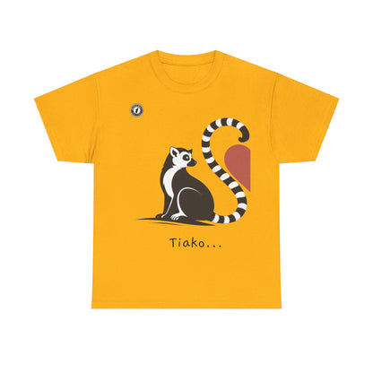 T-Shirt Lémurien “Tiako...” – Pour un Duo d’Amour Gasy