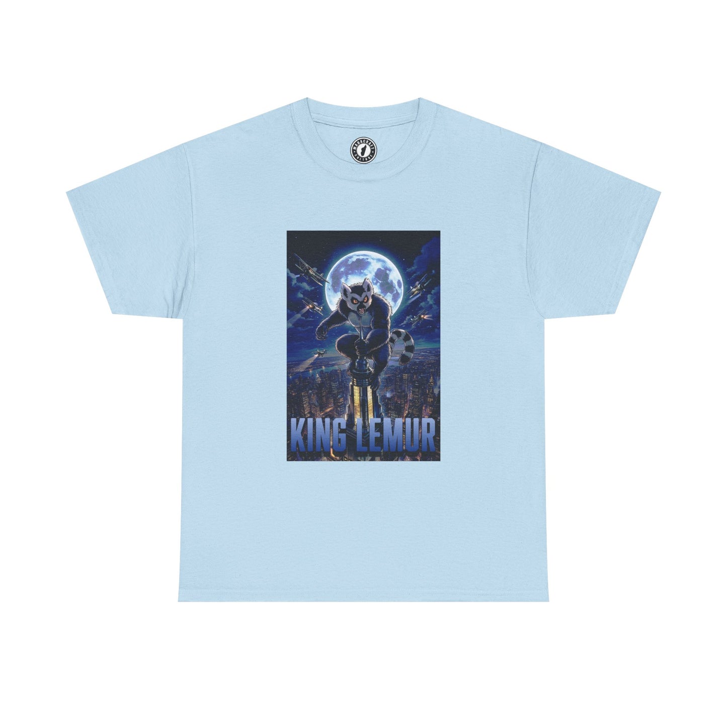 T-Shirt Maki Madagascar – King Lemur, Design Pop Culture Inspiré de l’Île Rouge