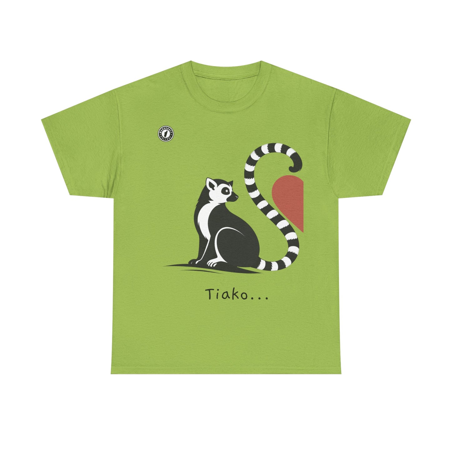 T-Shirt Lémurien “Tiako...” – Pour un Duo d’Amour Gasy