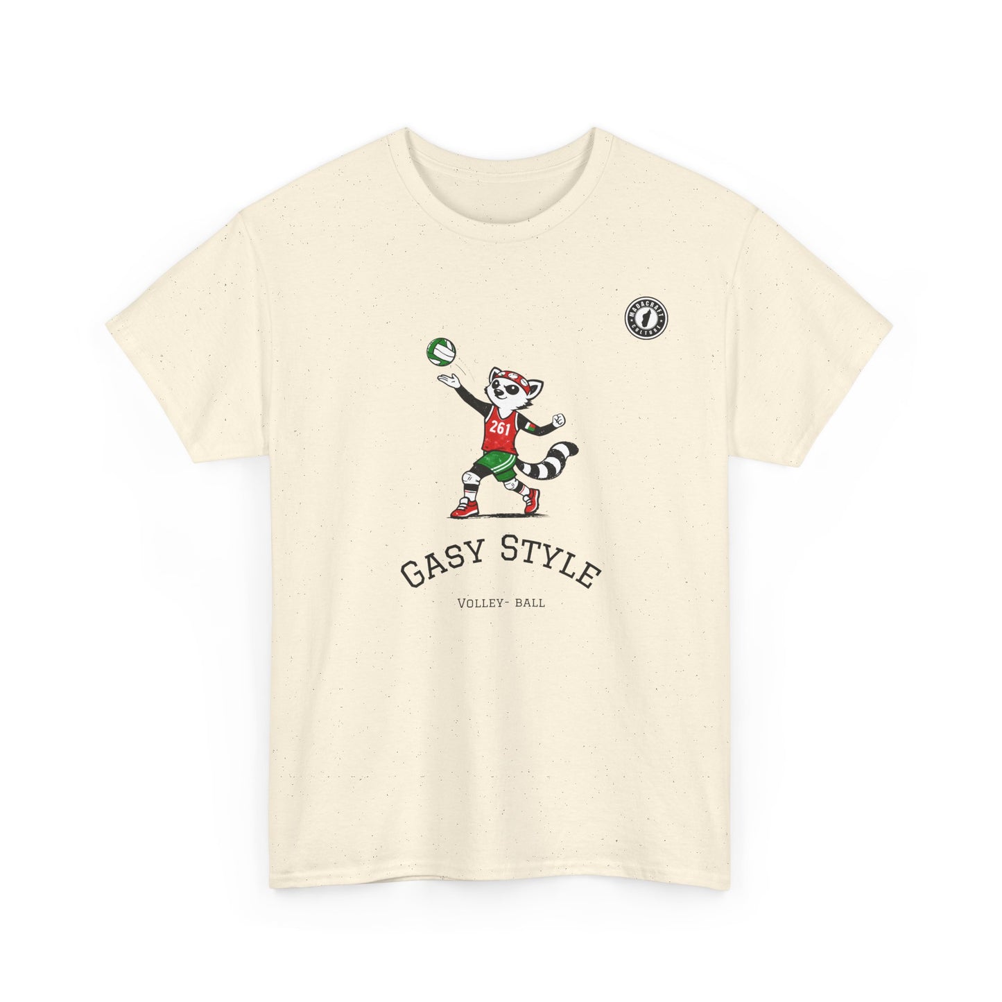 T-Shirt Gasy Style Volley Ball - Sport & Lémurien | Madacraft Culture