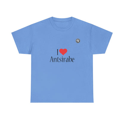 T-Shirt "I ❤️ Antsirabe" – L'Élégance de la Ville d’Eau