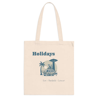 Tote Bag "Holidays – Sun • Baobab • Lemur"