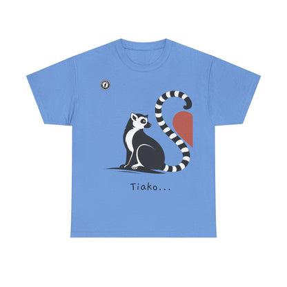 T-Shirt Lémurien “Tiako...” – Pour un Duo d’Amour Gasy