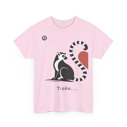 T-Shirt Lémurien “Tiako...” – Pour un Duo d’Amour Gasy
