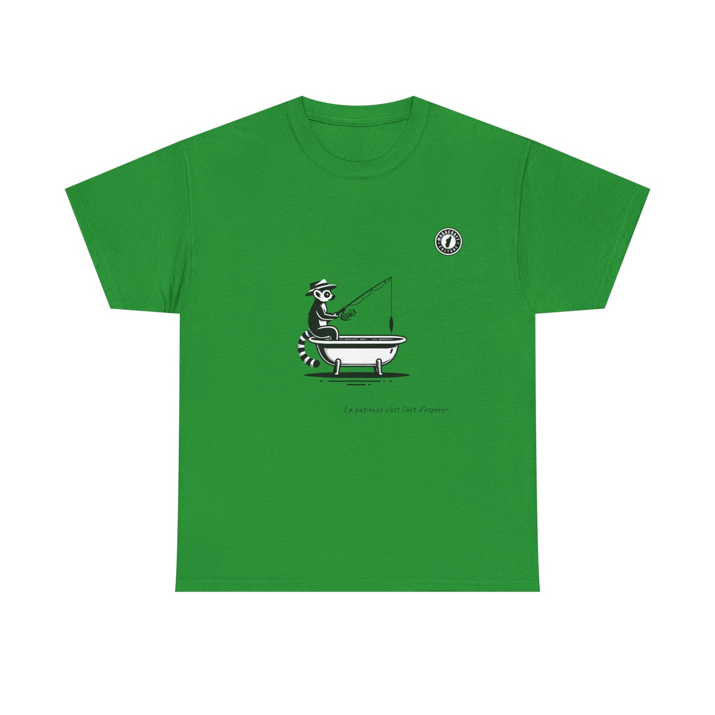 T-Shirt Lémurien Pêcheur – L’Art de la Patience 🎣- Homme