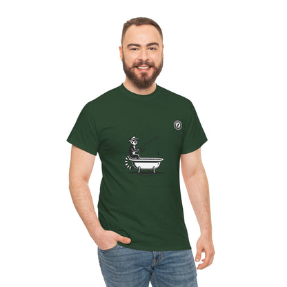 T-Shirt Lémurien Pêcheur – L’Art de la Patience 🎣- Homme