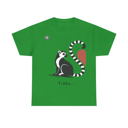 T-Shirt Lémurien “Tiako...” – Pour un Duo d’Amour Gasy