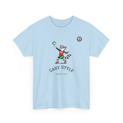 T-Shirt Gasy Style Volley Ball - Sport & Lémurien | Madacraft Culture