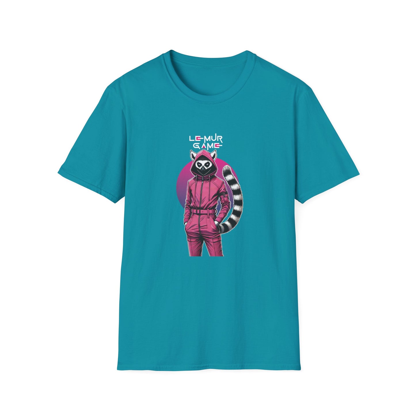 T-Shirt "Lemur Game - Guard Dark Edition" – Madagascar x Squid Game