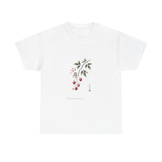 T-Shirt "Litchi – Fusion entre Nature et Symbolisme" 🌿 - Unisexe