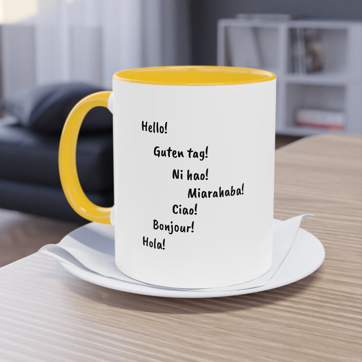 Mug "Maki de Madagascar - Bonjour Monde !" ☕🌍