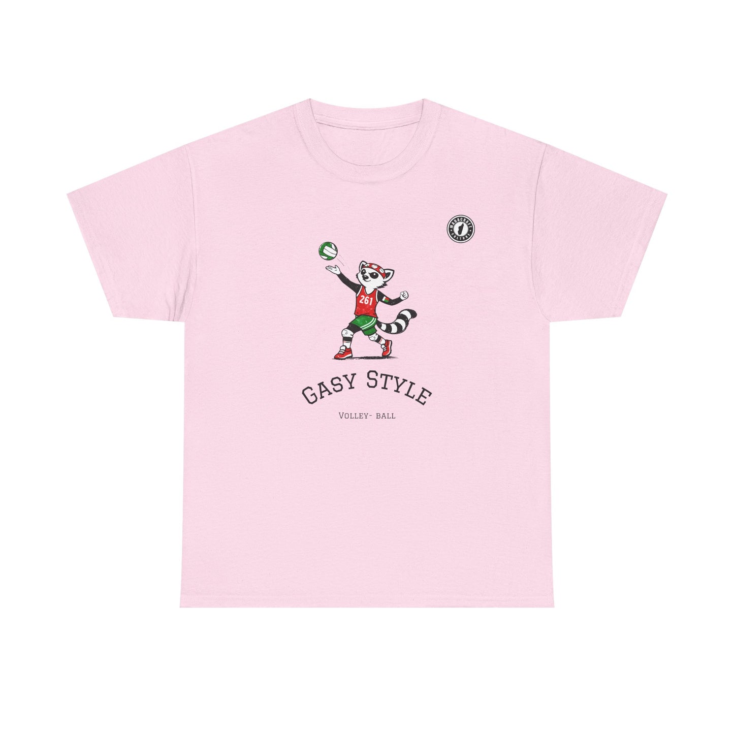 T-Shirt Gasy Style Volley Ball - Sport & Lémurien | Madacraft Culture