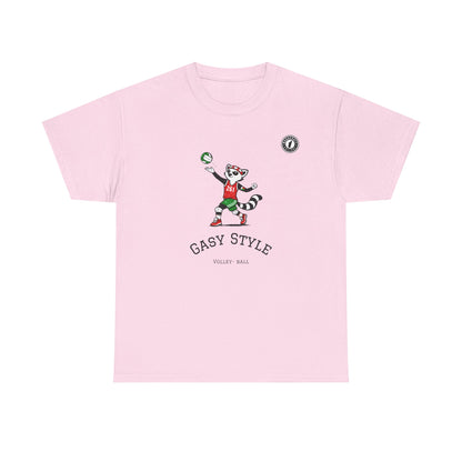 T-Shirt Gasy Style Volley Ball - Sport & Lémurien | Madacraft Culture