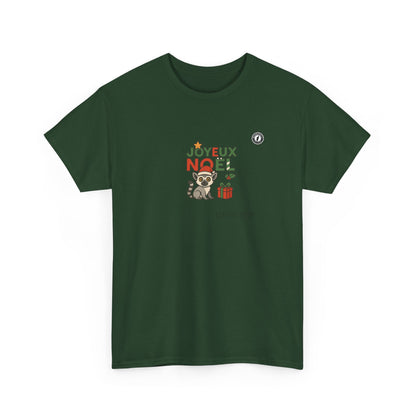 T-Shirt Lémurien de Noël – Adorable Lémurien au Bonnet de Père Noël avec “Joyeux Noël”