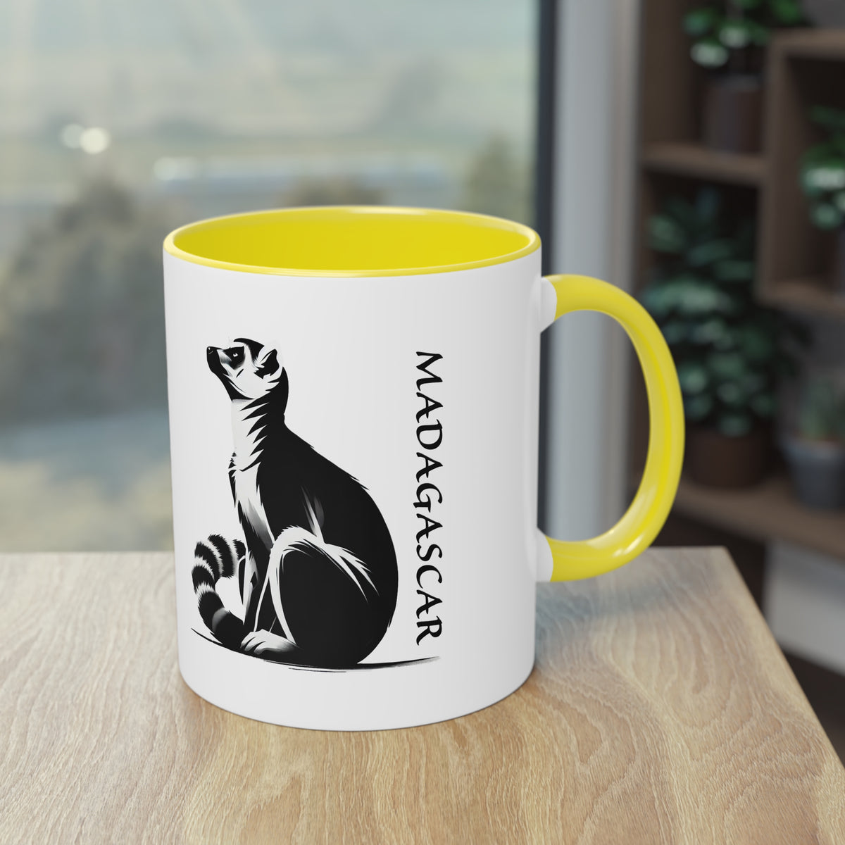 Mug "Maki de Madagascar - Bonjour Monde !" ☕🌍