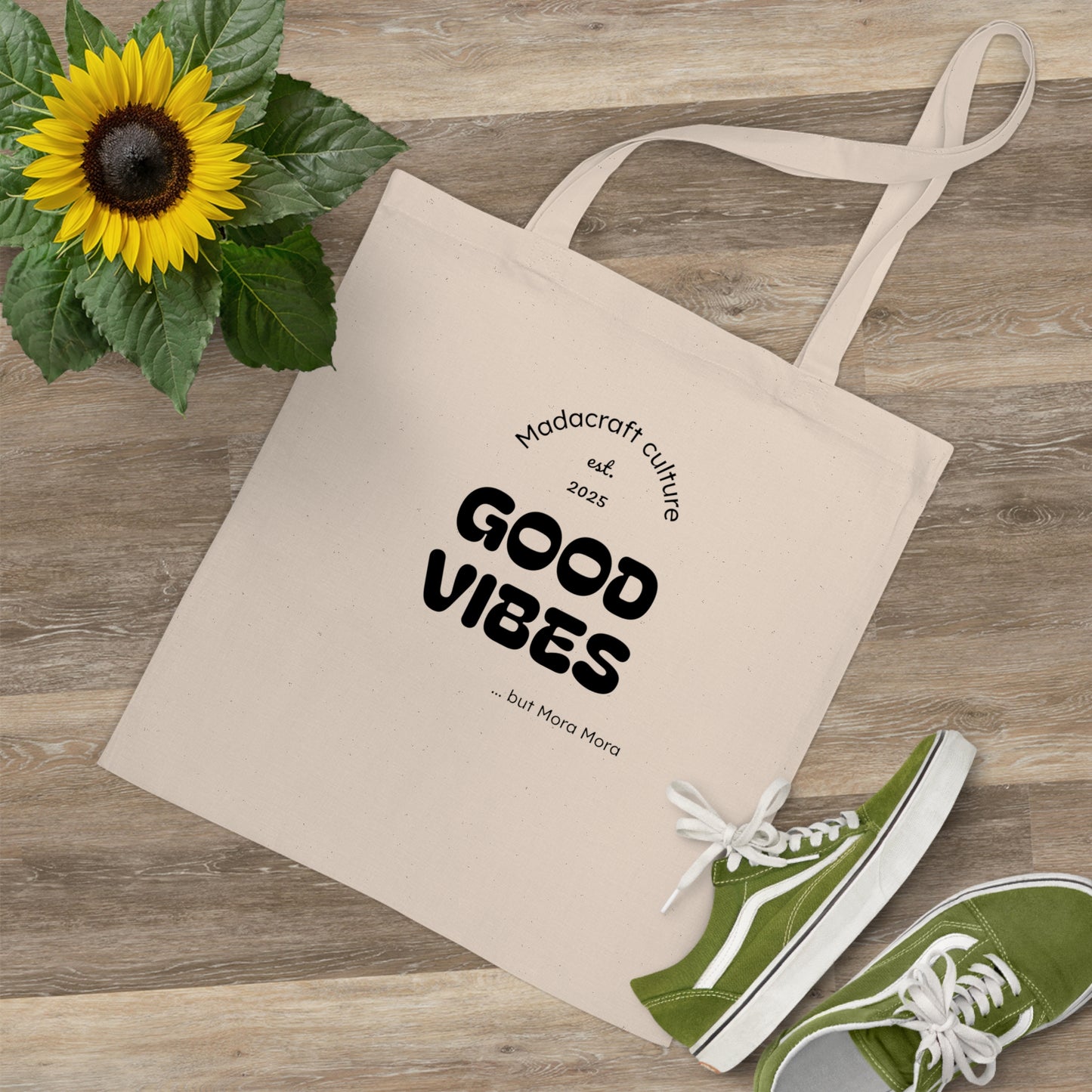 Totebag Good Vibes - Style Gasy Positif | Madacraft Culture