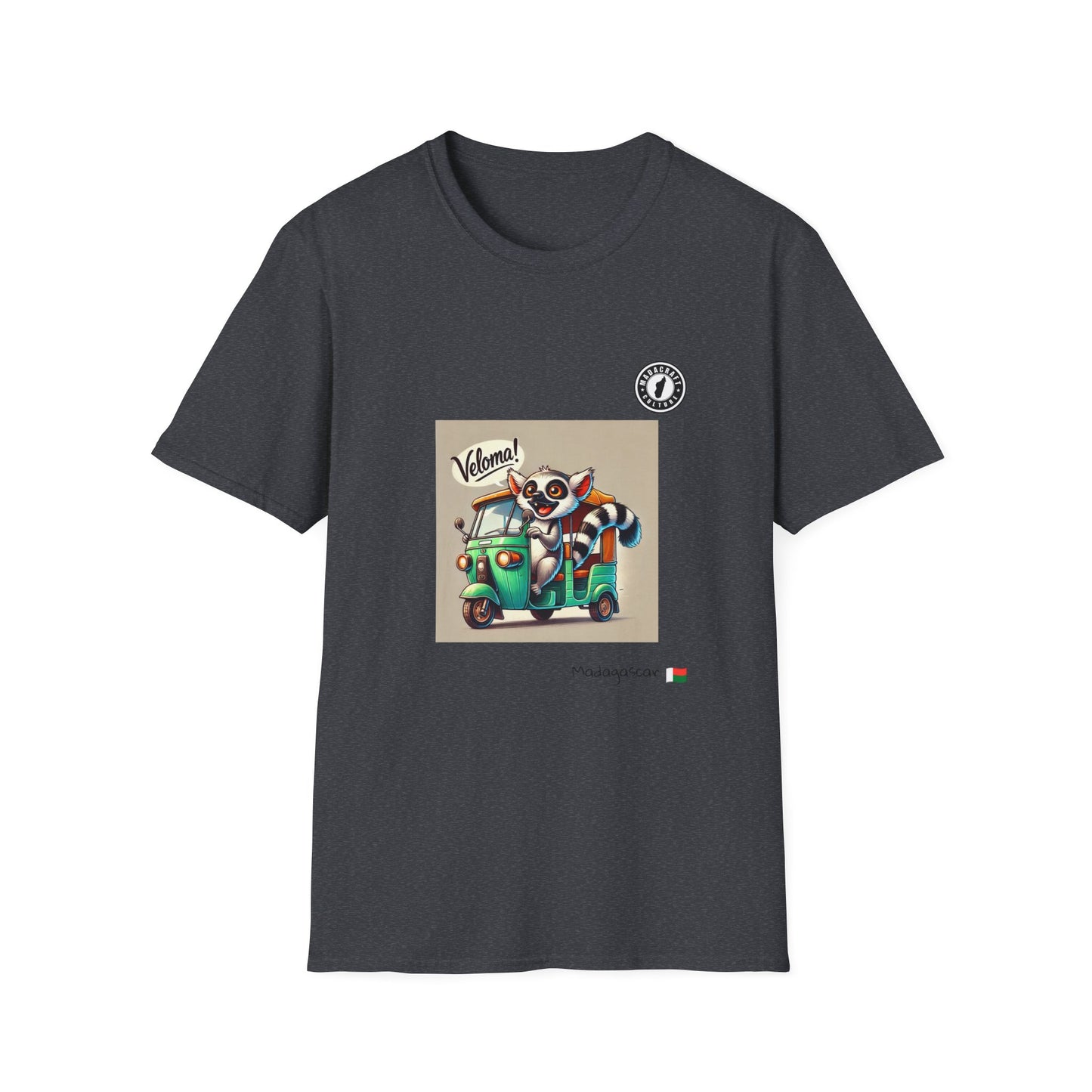 T-Shirt Unisex Maki Tuk-Tuk – Aventure Nocturne à Madagascar