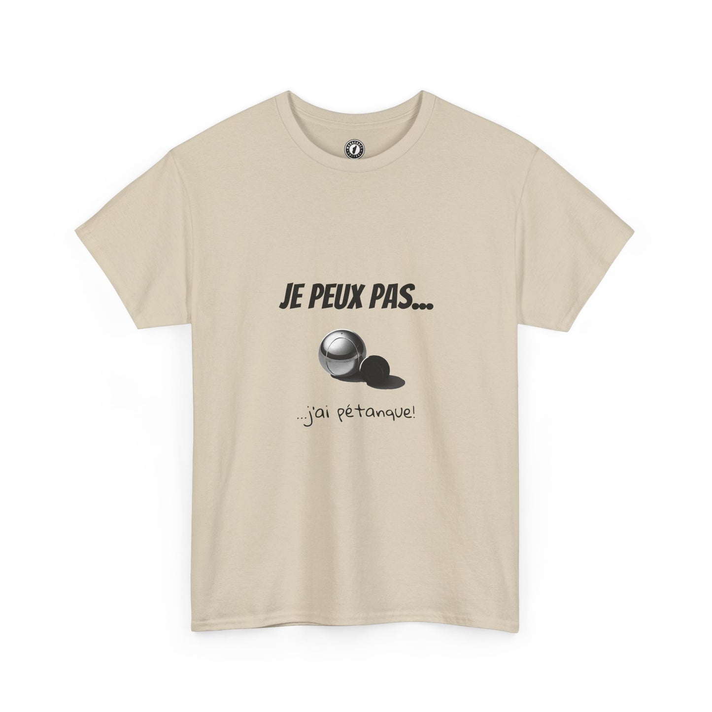 T-Shirt "Je peux pas, j’ai pétanque" – L’Humour au Service du Style !