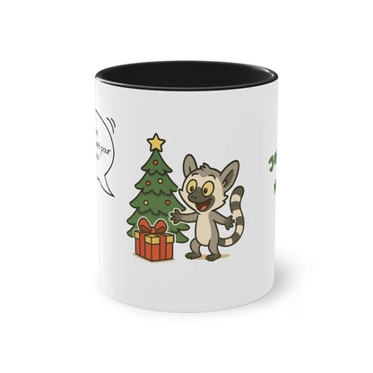 Mug de Noël – Lémurien et Sapin